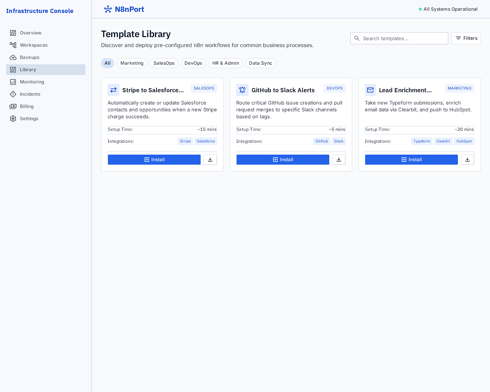 n8n Google Maps lead generation workflow template library